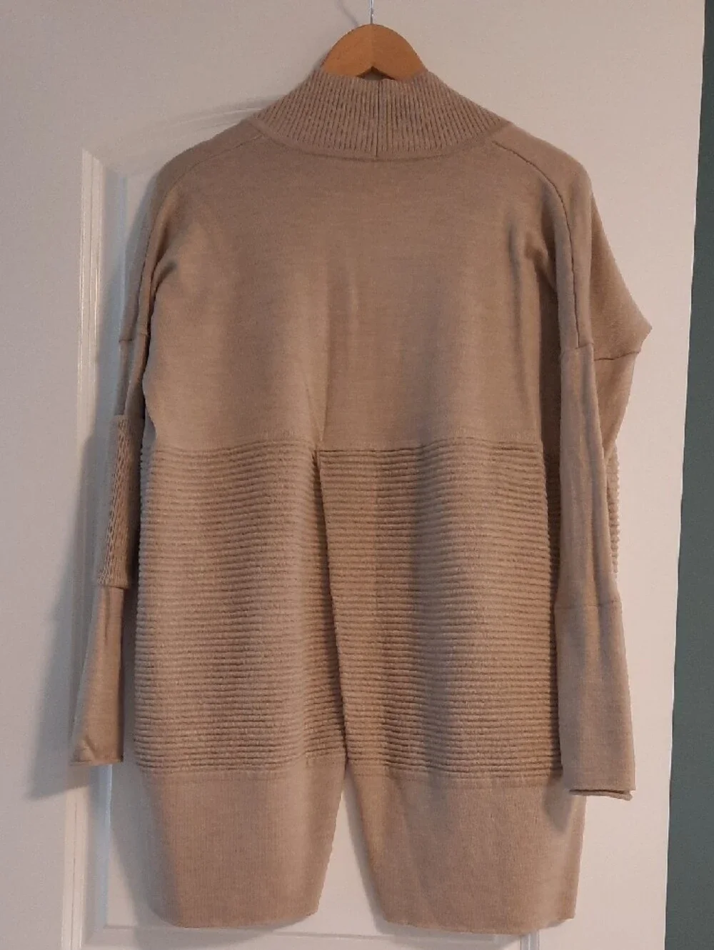 lululemon athletica Light Beige Open-Front Ribbed Cardigan - Picture 4 of 7